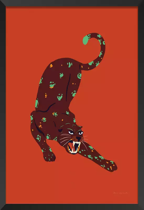 Chat en colère - poster animaux