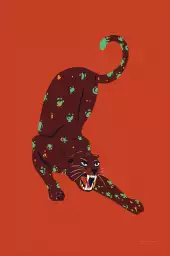 Chat en colère - poster animaux