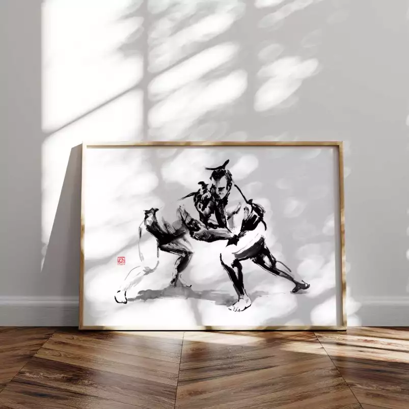 Sumo - tableau japonais