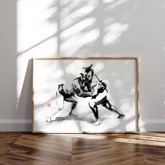 Sumo - tableau japonais