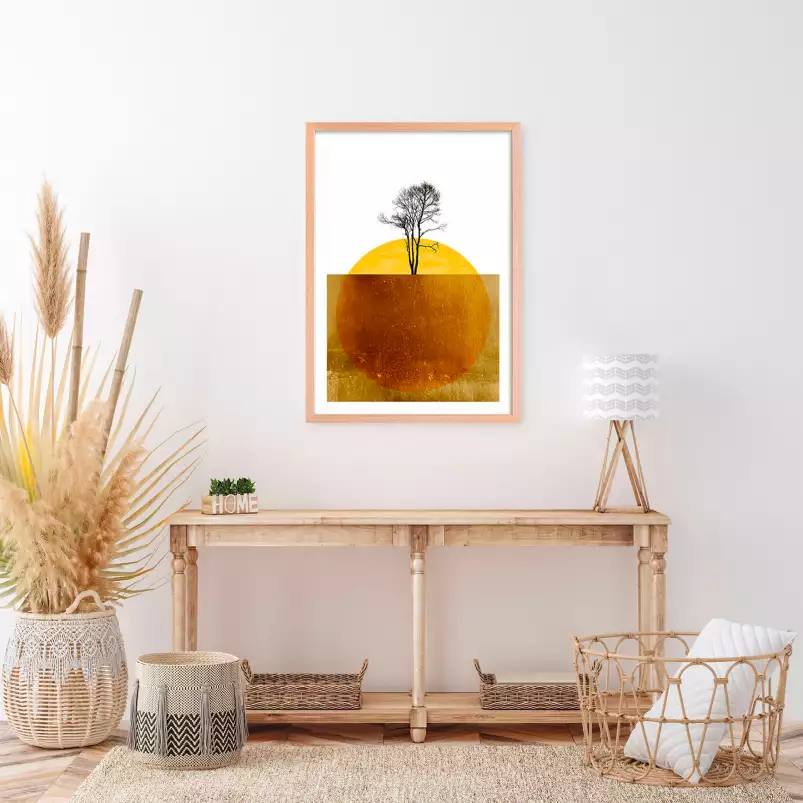 Golden ocean - poster minimaliste