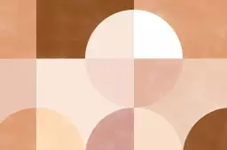 Palette nude - affiche abstrait géométrique