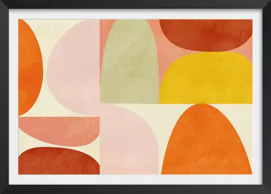 Palette pastel - affiche courbe