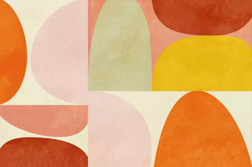 Palette pastel - affiche courbe
