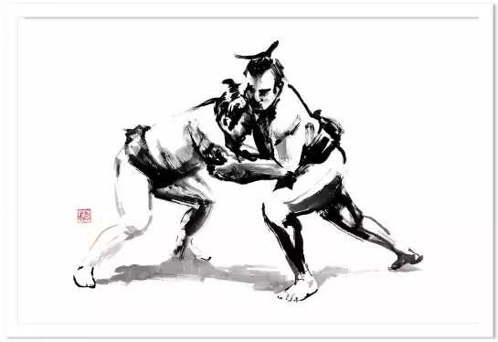 Sumo - tableau japonais