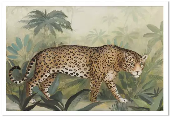 Guépard en route - tableau jungle