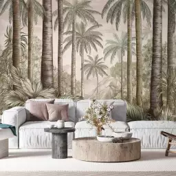 Tropical muse - tapisserie panoramique jungle