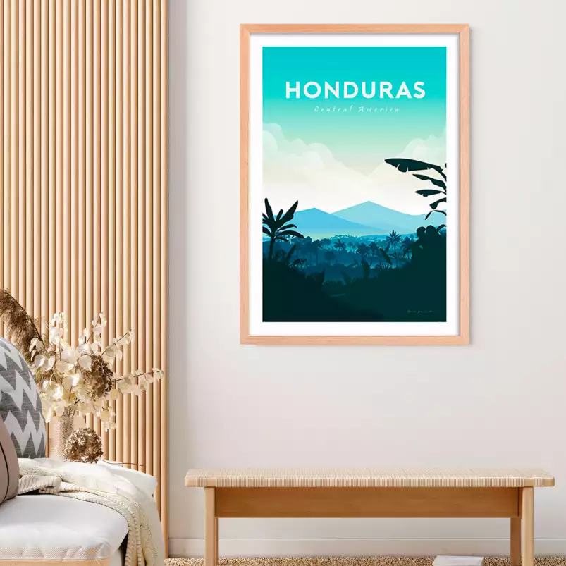 Honduras - affiche de voyage