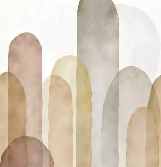Lofty arches - papier peint design pour salon