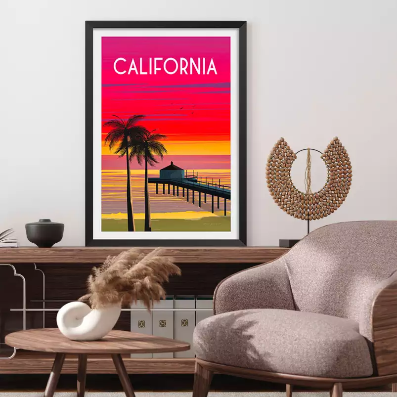 California dream - affiche de voyage
