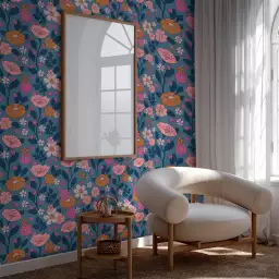 Adèle bloom - tapisserie panoramique fleurs