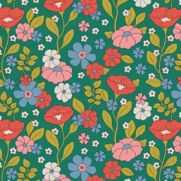 Elise eglantine - tapisserie panoramique fleurs