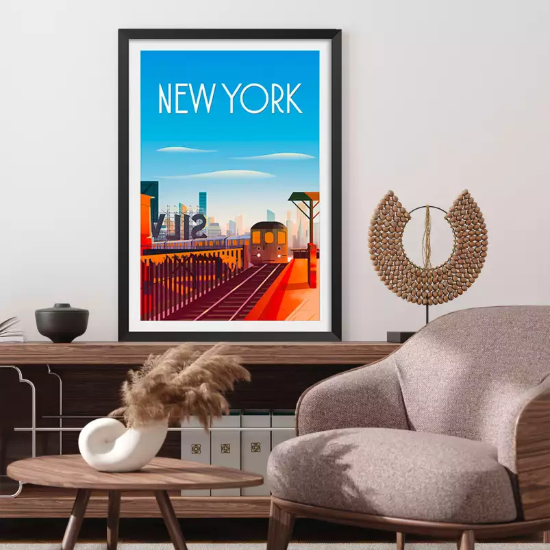 Tableau de voyage New York City- Villes du monde - Déco