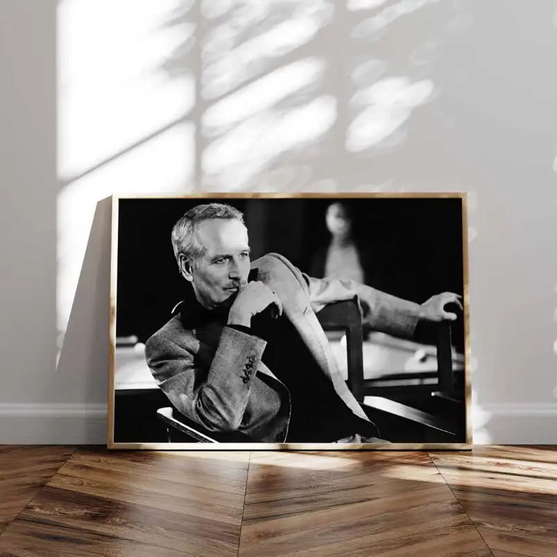 Portrait Paul Newman - affiche acteurs et actrices celebres