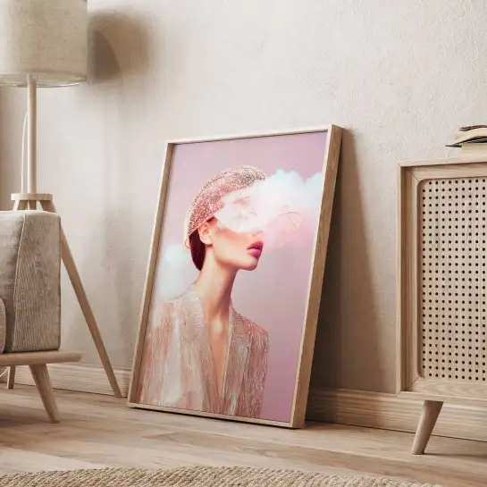 Portrait femme contemporaine Calista - tableau design contemporain