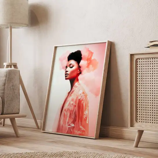 Tableau femme moderne Lost dreams Dahlia - tableau design contemporain