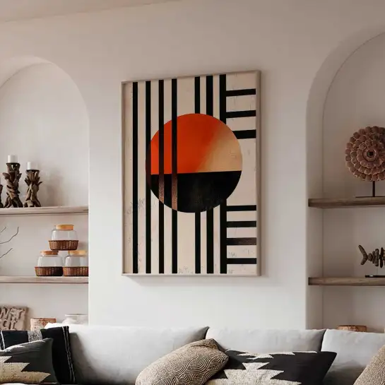 Tableau rétro Retro Pulse III - décoration murale design