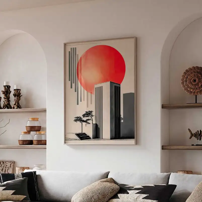 Tableau solaire Solar Design III - affiche architecture
