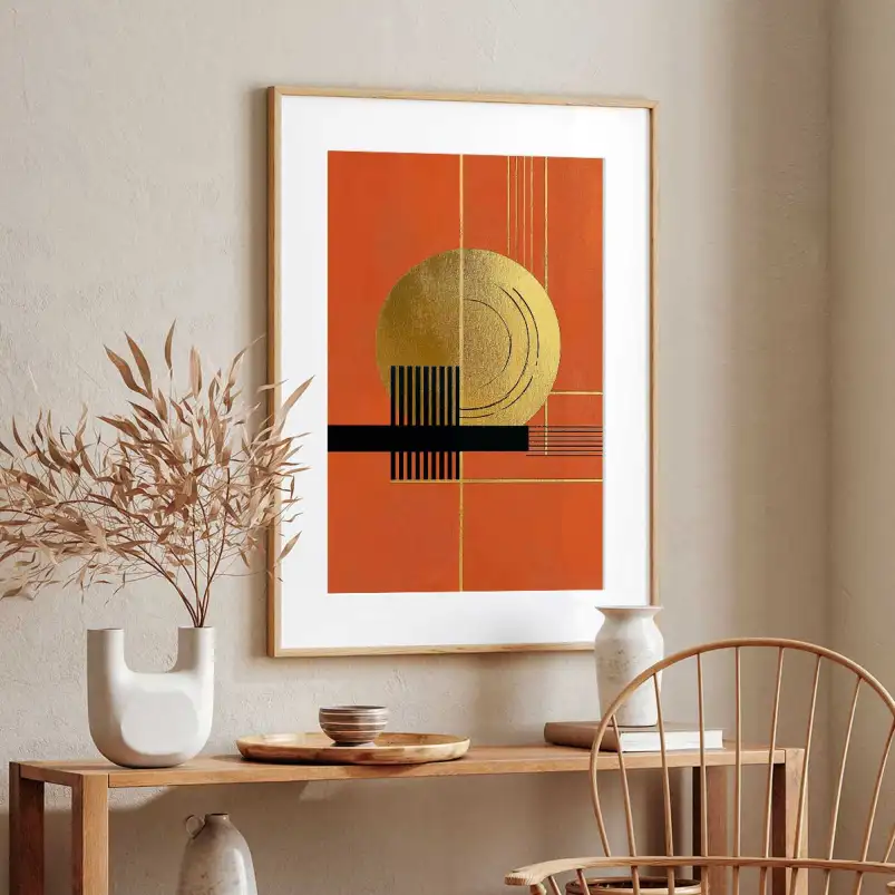 Tableau terre Terra Golden II - deco murale design