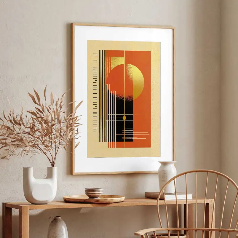Tableau terre Terra Golden III - deco murale design