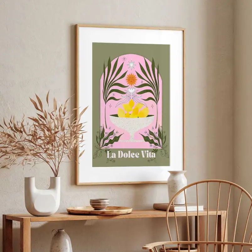 Affiche cuisine Bol méditerranéen - affiche cuisine humour