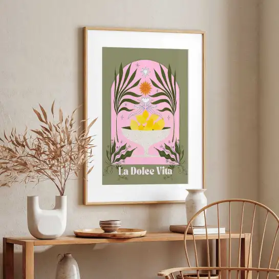 Affiche cuisine Bol méditerranéen - affiche cuisine humour