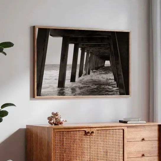 Photo sous le quai - tableaux bord de mer