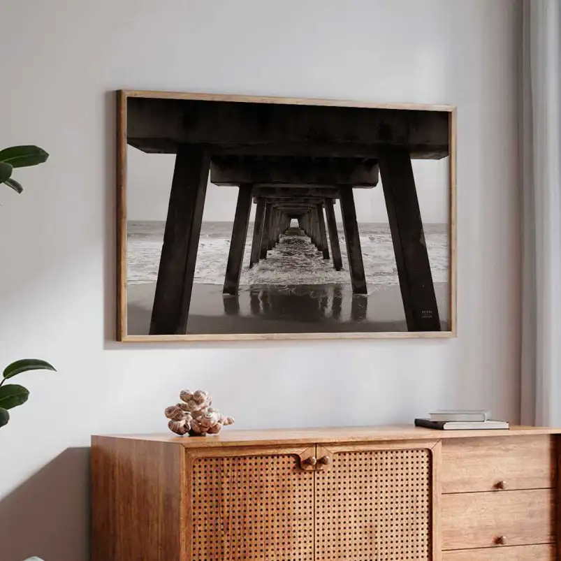 Sous le pont de pêche - tableaux bord de mer