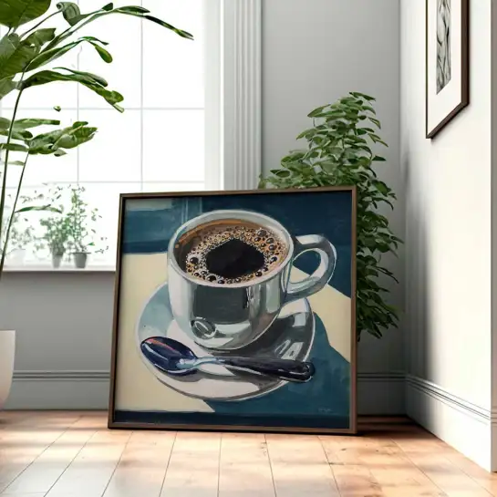 Affiche café crème - affiche café