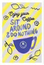 Affiche café Enjoy - poster pop art