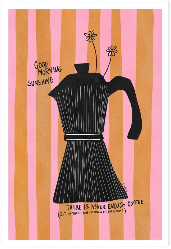 Affiche cuisine Good morning sunshine - affiche cuisine humour