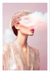 Portrait femme contemporaine Calista - tableau design contemporain