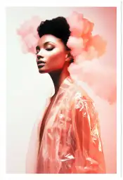 Tableau femme moderne Lost dreams Dahlia - tableau design contemporain