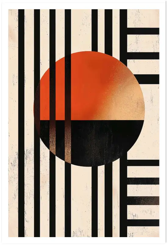 Tableau rétro Retro Pulse III - décoration murale design