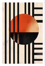 Tableau rétro Retro Pulse III - décoration murale design
