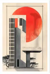 Tableau solaire Solar Design II - affiche architecture