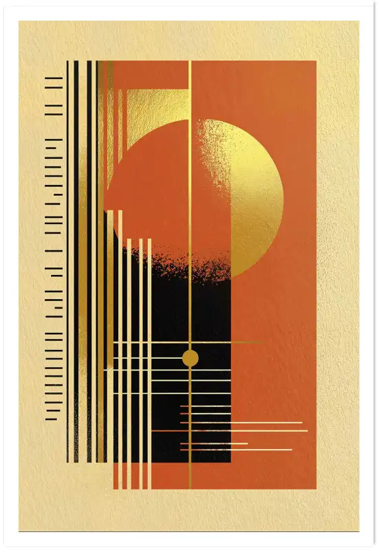 Tableau terre Terra Golden III - deco murale design