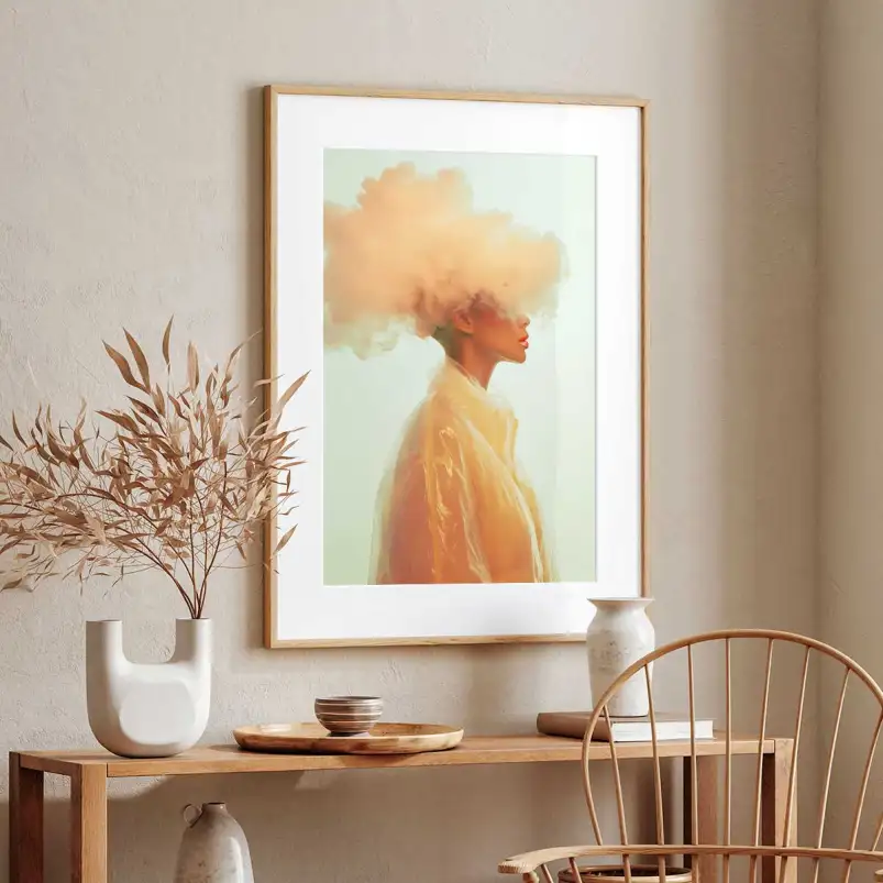Tableau contemporain femme Lost Dreams Scarlett - tableau design contemporain