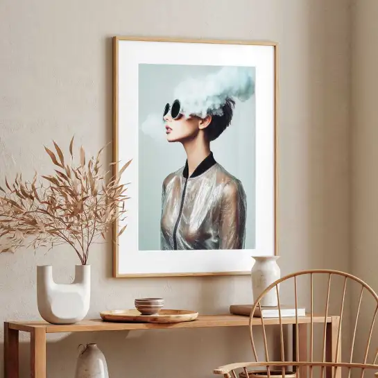 Tableau portrait femme Lost Dreams Thalia - tableau design contemporain