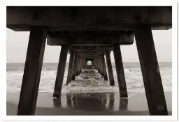 Sous le pont de pêche - tableaux bord de mer