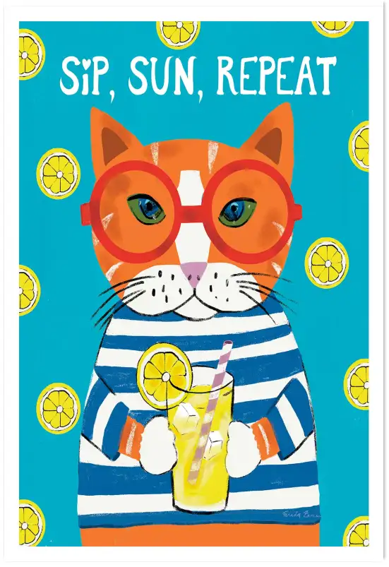 Tableau pop art Soleil & jurons - affiche pop art