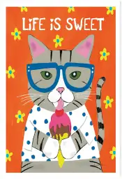 Tableau pop art La vie est douce - affiche pop art