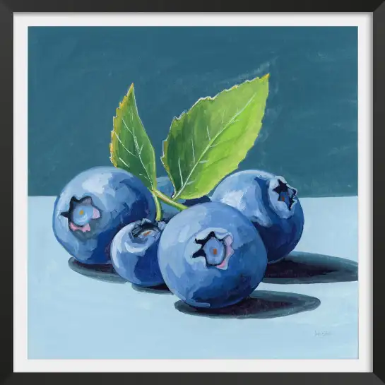 Tableau cuisine myrtille - affiche cuisine