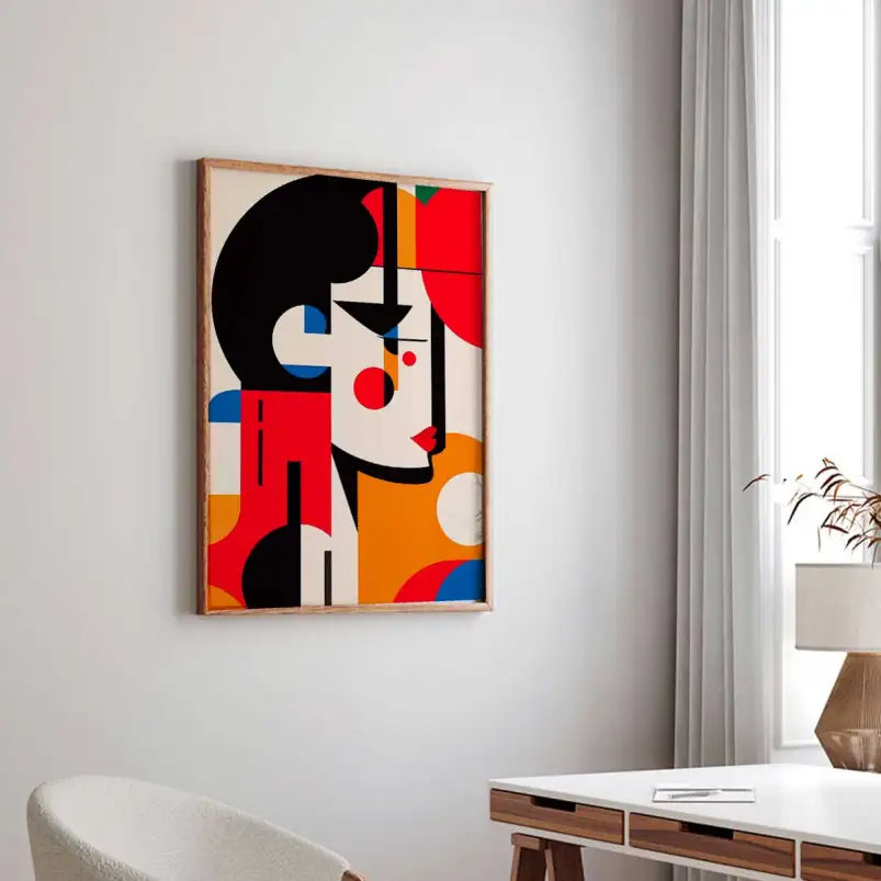 Tableau abstrait Abstract Muse III - affiche design