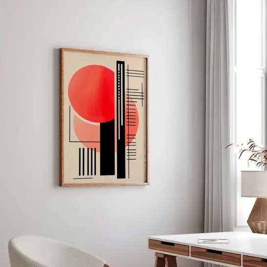 Tableau géométrique Circle of Intensity II - affiche art geometrique