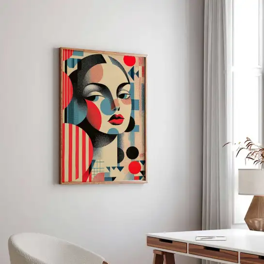 Tableau coloré Colorful Minds II - affiche art geometrique