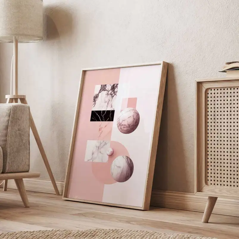 Tableau marbré Marble Fusion IV - decoration murale design