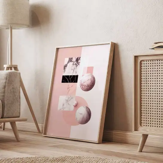 Tableau marbré Marble Fusion IV - decoration murale design