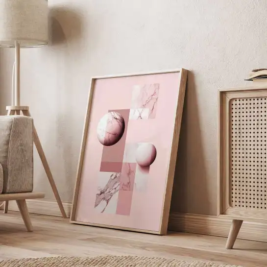 Tableau marbré Marble Fusion V - decoration murale design