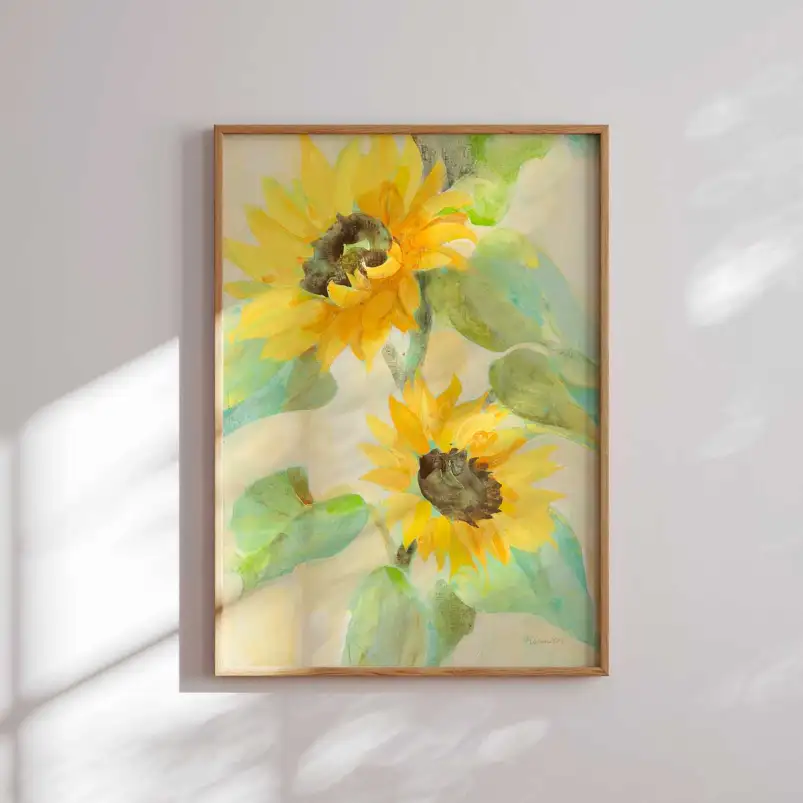 Tableau fleurs Tournesol fleuri - affiche fleurs